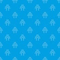 Robot monkey pattern vector seamless blue