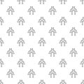 Robot monkey pattern vector seamless Royalty Free Stock Photo