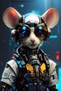 Robot mouse rat animal design by AI model