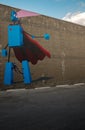 Robot mural in downtown birmingham alabama