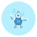 Robot Music Player Icon Modern Robotic Technology