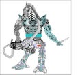 Robot Mutant Beast Zebra Hunter