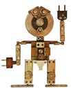 Robot from old metal parts Royalty Free Stock Photo