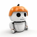 Cute 3d Robot Pumpkin Hat: Unique Booru Style Image