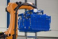 Robot for packaging dairy products