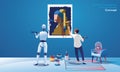 Robot Painting Creating Artwork