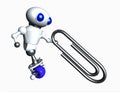 Robot And Paperclip