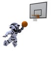 Robot playing basketball