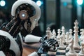 Robot Playing Chess on Chess Board