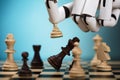 Robot Playing Chess Royalty Free Stock Photo