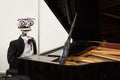 Robot playing piano at Robot and Makers Show