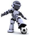 Robot playing soccer