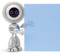 Robot pointing Royalty Free Stock Photo