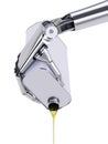 Robot Pouring Engine Oil 3d Illustration