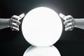 Robot Predicting Future With Crystal Ball