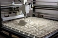 robot printing out series of parts, with each part requiring individual adjustments