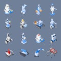 Robot Professions Icon Set