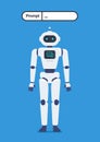 Robot with prompt generator
