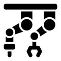 Robot, Robotics, Automation, Industrial Robot Solid Glyph Icon