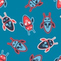 Robot seamless pattern