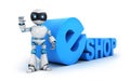 Robot and sign e-shop