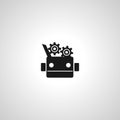 robot simple isolated icon. robot simple isolated vector icon. robot simple isolated vector icon