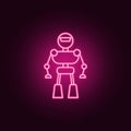 Robot, smart robot icon. Elements of artifical in neon style icons. Simple icon for websites, web design, mobile app, info