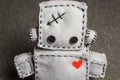 Robot Soft Toy. Royalty Free Stock Photo