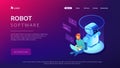 Robot software isometric3D landing page.