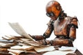 Robot sorting and analyzing documents