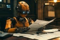 Robot sorting and analyzing documents