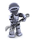 Robot with spanner