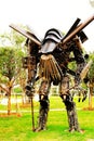 The Robot statue in Juzizhou island Royalty Free Stock Photo