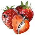 The robot strawberry fruit style design AI model