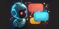 robot system Artificial intelligence Chatgpt Chatbot AI communicate, technology intelligent robot AI Chat GPT application software