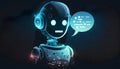 robot system Artificial intelligence Chatgpt Chatbot AI communicate, technology intelligent robot AI Chat GPT application software