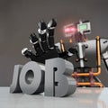 Robot taking `job` word