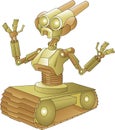 Robot with tank wheels