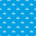 Robot tech pattern vector seamless blue