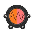 Robot technical Colorful meter icon.