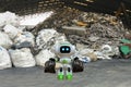 Robot technology to bin black garbage bag instead