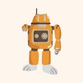 Robot theme elements vector,eps