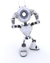 Robot Thinking Royalty Free Stock Photo