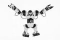 robot toy isolated on white Royalty Free Stock Photo