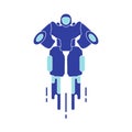 Robot. Toys for children. Robotics, technologies. Design for banner, poster or print