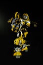 Robot Transformer Bumblebee car Royalty Free Stock Photo