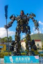Robot transformer statue