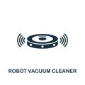 Robot Vacuum Cleaner icon. Creative element design from smart home icons collection. Pixel perfect Robot Vacuum Cleaner icon for