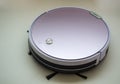 Robot vacuum cleaner. Photo for booklets, flyers, magazines