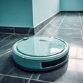 a robot vacuum cleaner that washes and vacuums. Generative AI